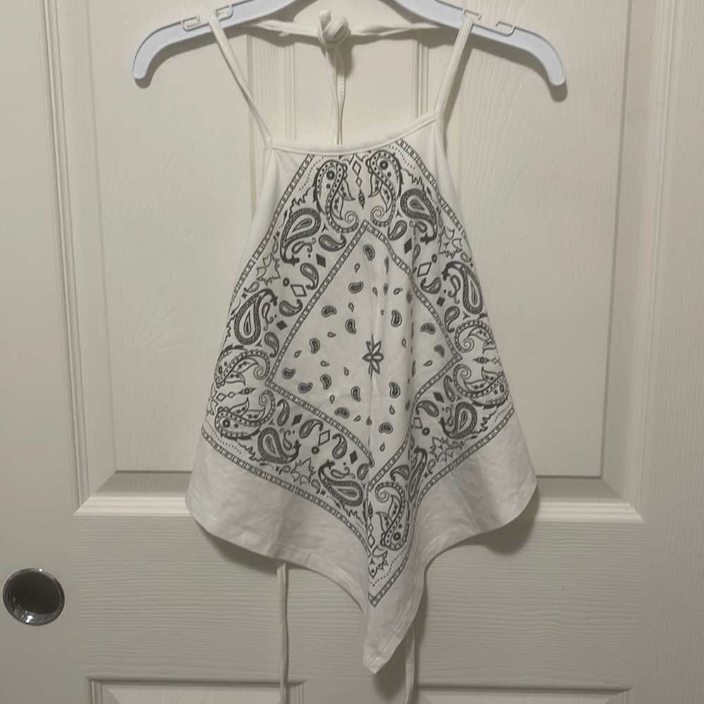 Backless top.